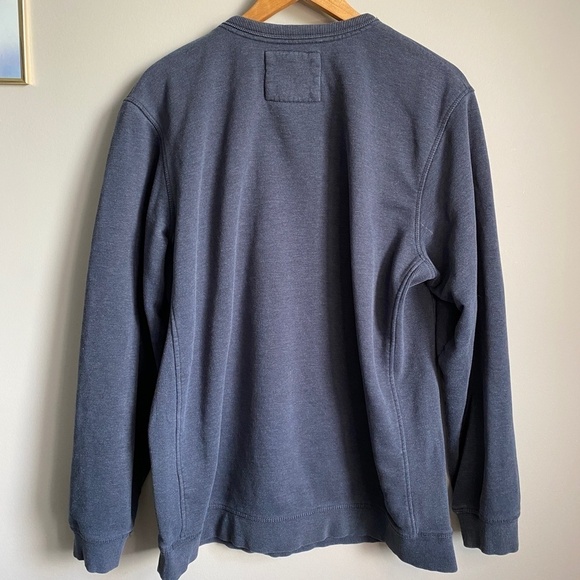 Jack & Jones Vintage Cloth Co. Men's Long Sleeve Heavy Sweatshirt Charcoal Gray - Picture 4 of 12